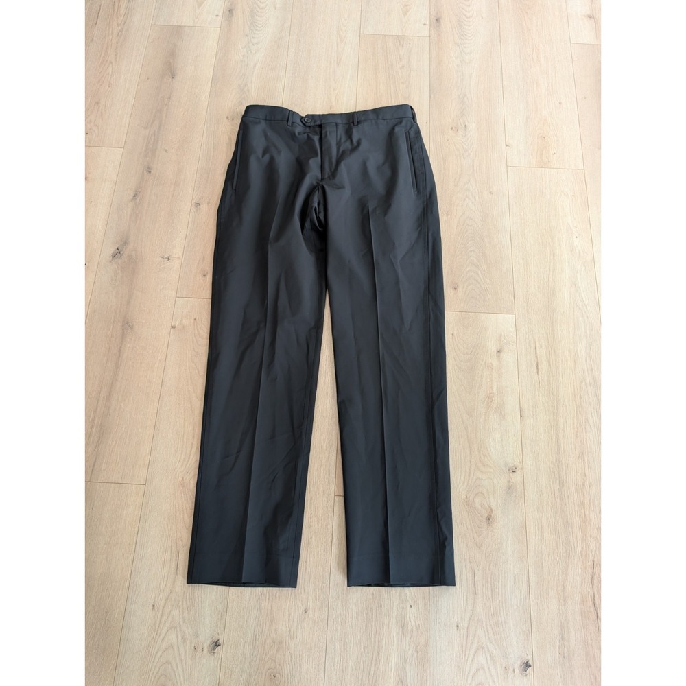 Prada Men's Black Stretch Polyester Trousers Dress Pants 52 US 34x33